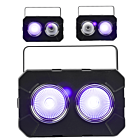 LIGHT4ME UV CANNON blinder sceniczny efekt oświetleniowy 2x50W UV COB LED uchwyt montażowy 2x odbłyśnik reflektorowy