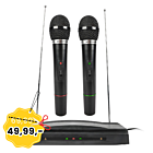 NN WMIC2 mikrofon bezprzewodowy 2x nadajnik doręczny system nagłośnienia VHF