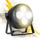 LIGHT4ME VENOM PAR COB CW WW 4x50W reflektor sceniczny oświetlenie imprezowe DJ LED DMX ciepła/zimna biel sterowanie dźwiękiem uchwyt montażowy