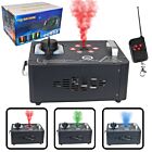 LIGHT4ME VESU 1200W V2 generator wytwornica dymu pionowego mgły DMX efekt świetlny 6x1W RGB LED pilot bezprzewodowy rączki do przenoszenia