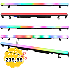 LIGHT4ME WASH AURA RGB listwa oświetleniowa dekoracja światłem wall washer 90x0,5W SMD5050 LED