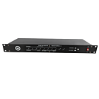 LIGHT4ME XSPLIT 2x4 DMX signal distributor splitter 8-channel 19” 1U rack two operation modes
