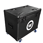 LIGHT4ME ZOOM WASH 19x15W CASE 2IN1 skrzynia transportowa na 2 głowice ruchome akcesoria 4 kółka mechanizm blokady