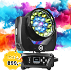 LIGHT4ME ZOOM WASH 19x15W głowica ruchoma LED RGBW