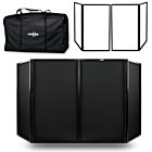 STAND4ME DJ PARAWAN COMPACT BK SET osłona ekran składany 4-panelowy 4x czarna lycra pokrowiec transportowy zestaw