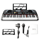 MQ 6115L KEYBOARD edukacyjny podświetlane klawisze organy dla dzieci do nauki gry mikrofon