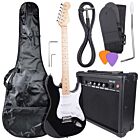 NN EG SET BK stratocaster electric guitar set