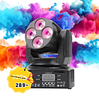 NN 408 WASH 4x8W RGBW minigłowica ruchoma LED