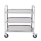 NN WK3 wózek kelnerski kuchenny 3-półkowy stal nierdzewna kółka z blokadami 95x50x93 cm