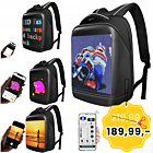 DH Style Led Backpack świecący plecak z ekranem LED RGB USB-A aplikacja Bluetooth 8 wbudowanych efektów wyświetlania