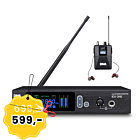 DNA IES ONE profesjonalny douszny odsłuch bezprzewodowy stereo system monitorowania dźwięku UHF 550-580 MHz