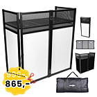 STAND4ME DJ PARAWAN XL stół ekran BK/WH DJ SCREEN