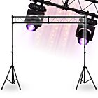 STAND4ME LTS 1 rampa oświetleniowa statyw DJ brama wolnostojąca konstrukcja sceniczna do 100 kg stal czarna 240-400 cm
