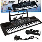 MQ 6159 UFB keyboard edukacyjny klawisze organy dla dzieci do nauki gry pulpit do nut mikrofon USB FM Bluetooth AUX wyjście słuchawkowe