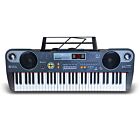 SUPRIMO 860 USB keyboard elektroniczny edukacyjny 61 klawiszy instrument dla dzieci do nauki gry pulpit do nut mikrofon odtwarzacz MP3 wbudowane głośniki stereo zestaw