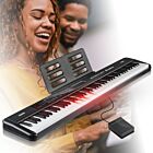 SUPRIMO 88035L pianino cyfrowe edukacyjne 88 klawiszy podświetlana klawiatura instrument dla dzieci do nauki gry pulpit do nut pedał sustain zestaw
