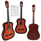 SUPRIMO CGS1 SB gitara klasyczna 4/4 sunburst do nauki dla początkujących akordy zestaw