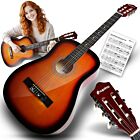 SUPRIMO CGS1 SB gitara klasyczna 4/4 sunburst do nauki dla początkujących akordy zestaw