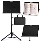 SUPRIMO D3 SET statyw stojak pulpit do nut regulowany składany czarny pokrowiec zestaw 82-146 cm do 10 kg
