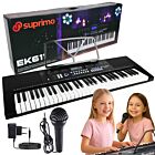 SUPRIMO EK611 keyboard elektroniczny edukacyjny 61 klawiszy pulpit do nut mikrofon przewodowy zestaw