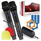 SUPRIMO K-MIC SET zestaw 2 akumulatorowych mikrofonów bezprzewodowych 2,4 GHz z odbiornikiem jack 6,35 mm do karaoke