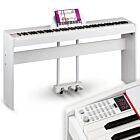 SUPRIMO SDP88 WH pianino cyfrowe stacjonarne białe ważone klawisze progresywna klawiatura młoteczkowa MIDI wyjście słuchawkowe pulpit do nut zestaw 3 pedałów wbudowane głośniki 2x10W stereo