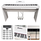 SUPRIMO SDP88 WH pianino cyfrowe stacjonarne białe ważone klawisze progresywna klawiatura młoteczkowa MIDI wyjście słuchawkowe pulpit do nut zestaw 3 pedałów wbudowane głośniki 2x10W stereo