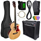 V-TONE EAG SET NT gitara elektroakustyczna + wzmacniacz gitarowy zestaw NATURAL