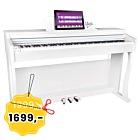 V-TONE BL-8808 WH pianino cyfrowe do nauki USB MIDI białe