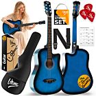 V-TONE AG ONE BB gitara akustyczna 4/4 blueburst do nauki dla początkujących kostki pasek zapasowe struny pokrowiec akordy zestaw