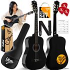 V-TONE CG ONE BK gitara klasyczna 4/4 czarna do nauki dla początkujących kostki pasek zapasowe struny pokrowiec akordy zestaw