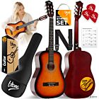 V-TONE CG ONE SB gitara klasyczna 4/4 sunburst do nauki dla początkujących kostki pasek zapasowe struny pokrowiec akordy zestaw