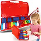 V-TONE DCS 25 SET cymbałki dzwonki chromatyczne 25-tonowe instrument dla dzieci glockenspiel edukacyjny 2 pałeczki do gry walizka transportowa