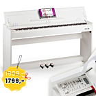 V-TONE DP-88 WH białe pianino cyfrowe ze statywem drewnianym