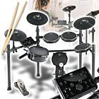 V-TONE ED PRO 1 perkusja elektroniczna zestaw perkusyjny 8-elementowy czarny AUX IN Bluetooth MIDI USB-B USB-C wyjście słuchawkowe wyjście audio stereo pałeczki perkusyjne