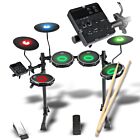 V-TONE ELD1 perkusja elektroniczna 7 podświetlanych padów Bluetooth AUX IN USB-B wyjście słuchawkowe wyjście audio pałeczki perkusyjne zestaw perkusyjny