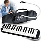 V-TONE MELODY 32 BK melodyka melodyjka harmonijka klawiszowa czarna 32-klawiszowa 40,5 cm torba transportowa ściereczka do czyszczenia zestaw
