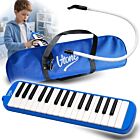 V-TONE MELODY 32 BL melodyka melodyjka harmonijka klawiszowa niebieska 32-klawiszowa 40,5 cm torba transportowa ściereczka do czyszczenia zestaw