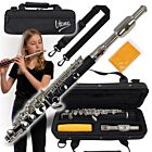V-TONE PICCOLO 1 flet poprzeczny piccolo pikolo pikulina 32 cm strój C czarno-srebrny do nauki gry futerał transportowy pasek na ramię śrubokręt serwisowy ściereczka smar zaślepka korpusu zestaw