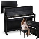V-TONE PLF-256 BK pianino cyfrowe stacjonarne czarne wolnostojące Bluetooth MIDI 88 klawiszy ważona klawiatura młoteczkowa polifonia 256 głosów pulpit do nut zasilanie sieciowe wbudowane głośniki 3x wyjście słuchawkowe wejście/wyjście audio