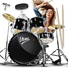 V-TONE VD KIT PRO perkusja akustyczna czarna zestaw perkusyjny bębny pałeczki stołek