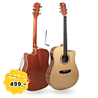 V-TONE VEAG1 CE NT gitara elektroakustyczna 4/4 dreadnought cutaway natural