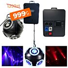 EVOLIGHTS COSMIC BALL multiefekt świetlny DMX oświetlenie sceniczne dyskotekowe klubowe LED 360° beam ring regulowana wysokość 0-3 m 8x10W RGBW+96x0,5W RGB SMD 5050