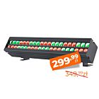 LIGHT4ME BEAM WASH BAR listwa oświetleniowa wall washer dekoracja świetlna 42x8W RGB SMD3535 LED DMX efekt tła 2x uchwyt montażowy