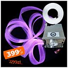 LIGHT4ME FIBRE 10 dekoracyjna siatka światłowodowa kurtyna 10 m + podświetlacz LED RGB 45W IP65 dekoracja światłem