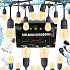 DH LIGHT GARLAND 201 girlanda świetlna ogrodowa zewnętrzna sznur oświetleniowy 20 m 20x żarówka E27 LED 1W pojedynczy żarnik