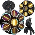 EVOLIGHTS LUMEN 7 RING 7x30W WW + 224x0,5W/31x0,2W RGB LED reflektor estradowy vintage oświetlenie sceniczne retro ciepła biel efekt tła ring