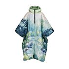 DH Garden Poncho Zielona Rzeka 145x115 cm kurtka płaszcz peleryna z kapturem duża kieszeń na zamek