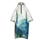 DH Garden Poncho Zielony Las 145x115 cm kurtka płaszcz peleryna z kapturem duża kieszeń na zamek