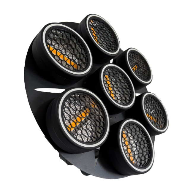 EVOLIGHTS LUMEN 7 RING 7x30W WW + 224x0,5W/31x0,2W RGB LED